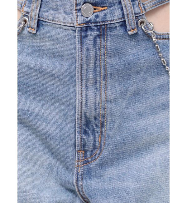EVRIS「ウエストチェーンワイドデニムパンツ」|デニム|