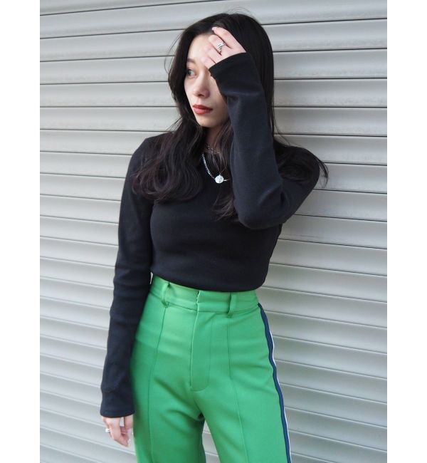 EVRIS「【WEB限定】バックオープンリブトップス」|Tシャツ・カットソー|