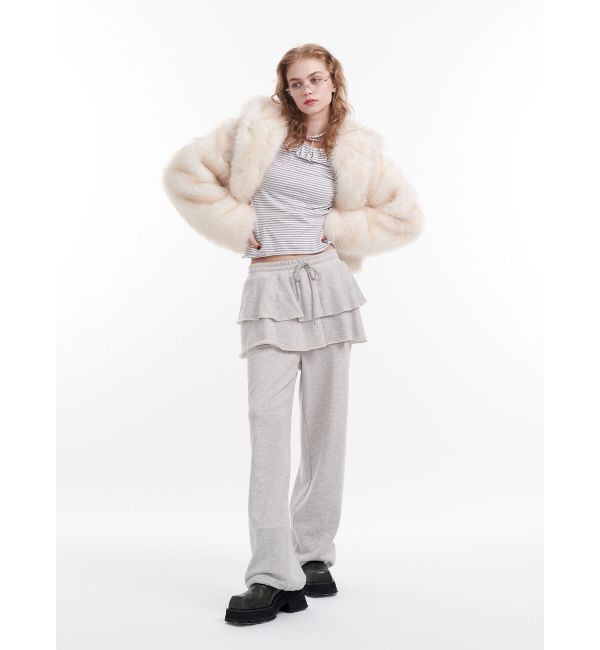 jouetie「スカートレイヤードスウェットパンツ」|その他|