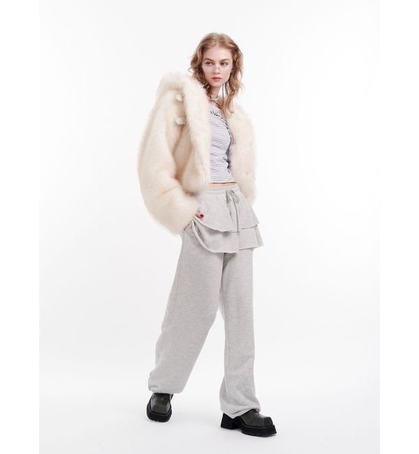 jouetie「スカートレイヤードスウェットパンツ」|その他|