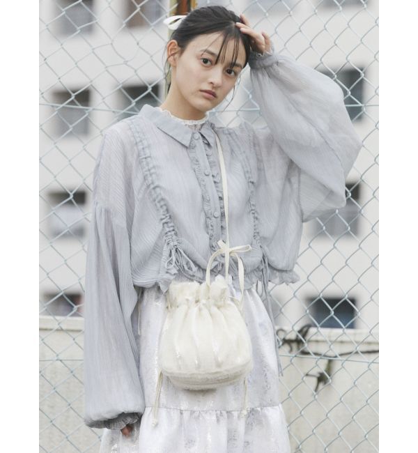 merry jenny「【再入荷】ribbonスパンコールポシェット」|ショルダー・メッセンジャー|