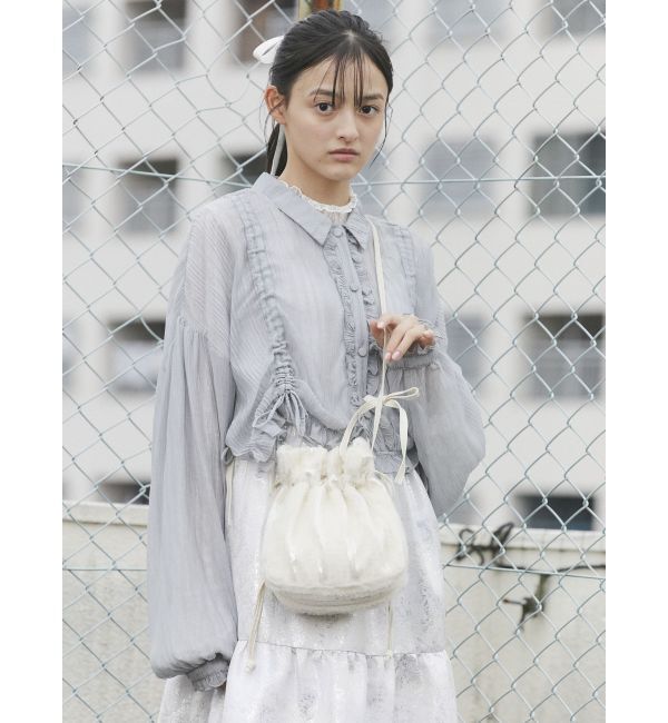 merry jenny「【再入荷】ribbonスパンコールポシェット」|ショルダー・メッセンジャー|