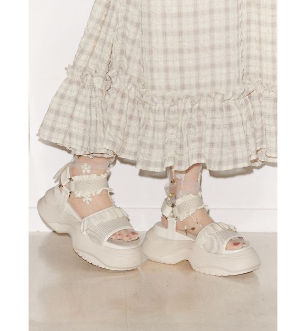 merry jenny「フリルメッシュスニーカーサンダル」|その他|