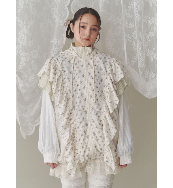 merry jenny「floralコンビフーディージャケット」|その他|