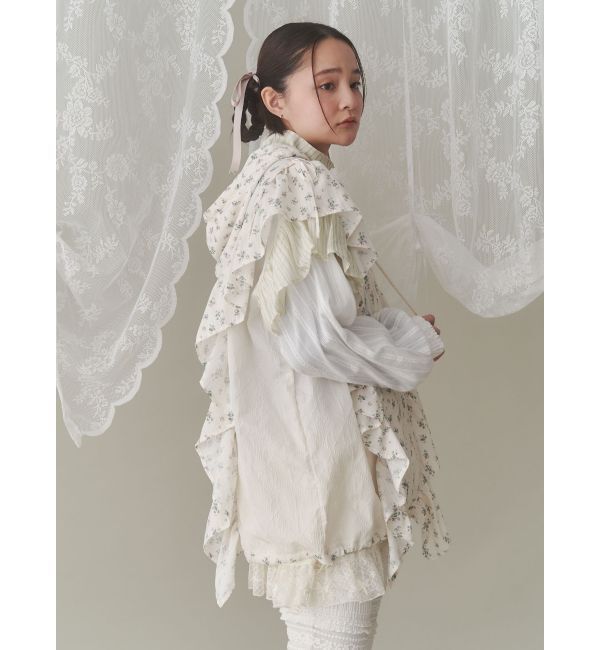 merry jenny「floralコンビフーディージャケット」|その他|