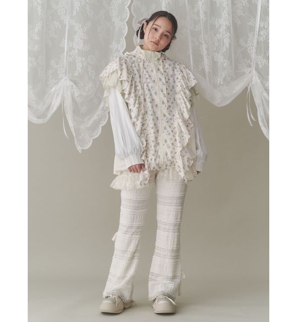 merry jenny「floralコンビフーディージャケット」|その他|