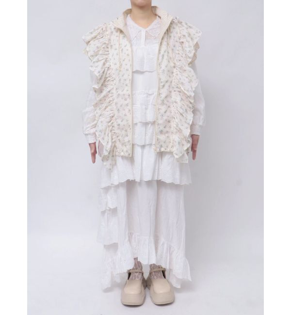 merry jenny「floralコンビフーディージャケット」|その他|