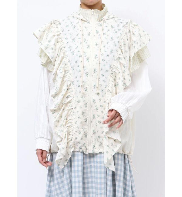 merry jenny「floralコンビフーディージャケット」|その他|