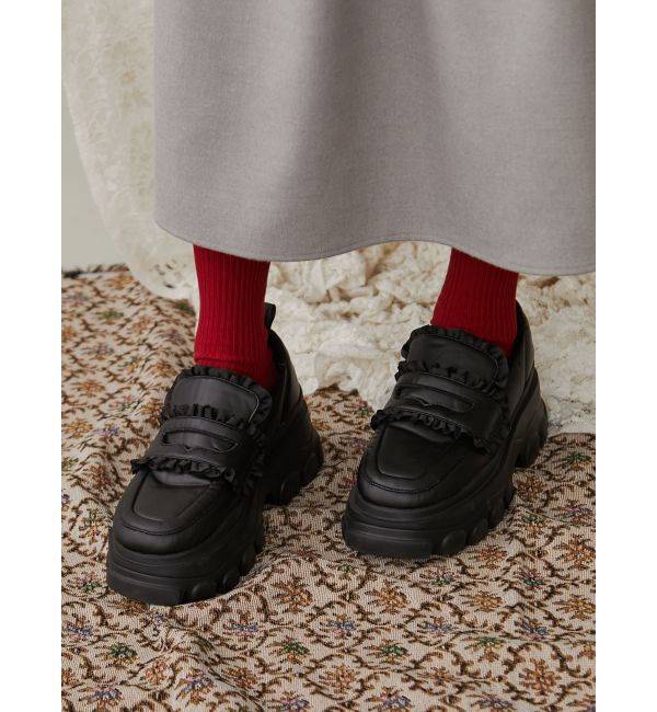 merry jenny「パデッドフリルローファー」|ローファー|