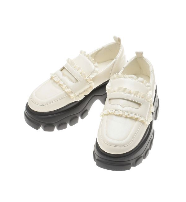 merry jenny「パデッドフリルローファー」|ローファー|