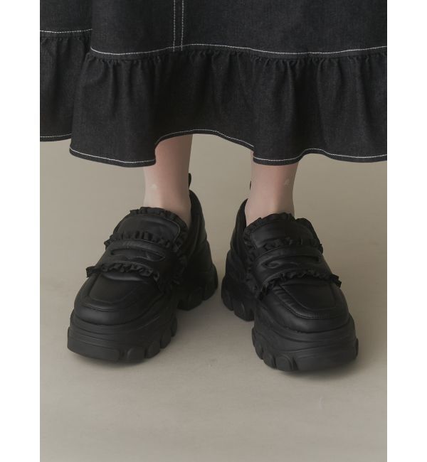 merry jenny「パデッドフリルローファー」|ローファー|