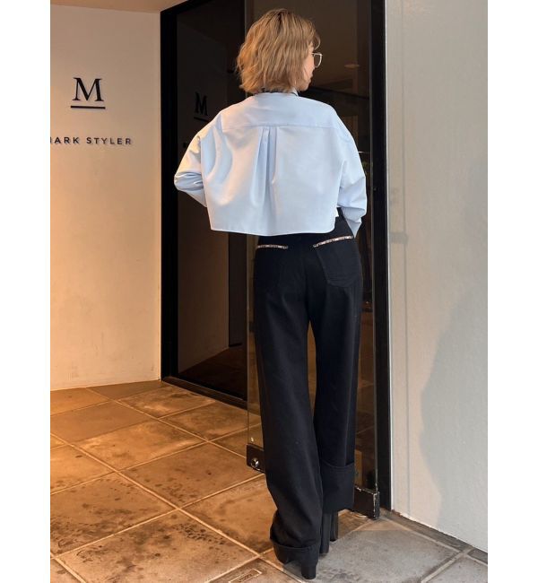 GYDA「H/W GYDIESセルビッチワイドデニムパンツ」|デニム|