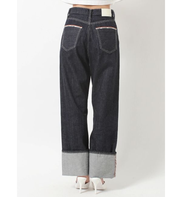 GYDA「H/W GYDIESセルビッチワイドデニムパンツ」|デニム|