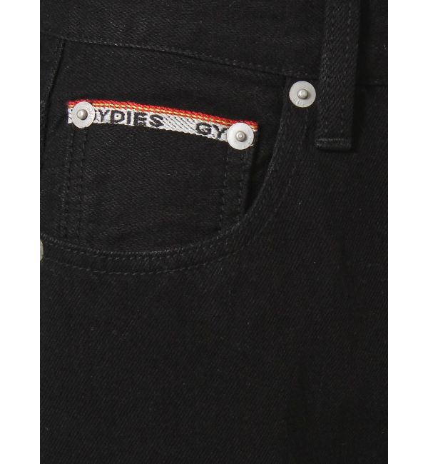 GYDA「H/W GYDIESセルビッチワイドデニムパンツ」|デニム|