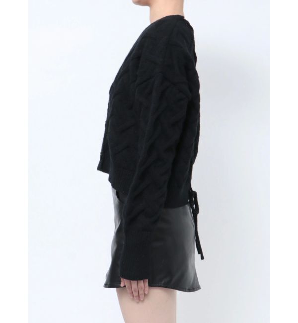 GYDA「BACKレースアップニットカーディガン」|カーディガン|