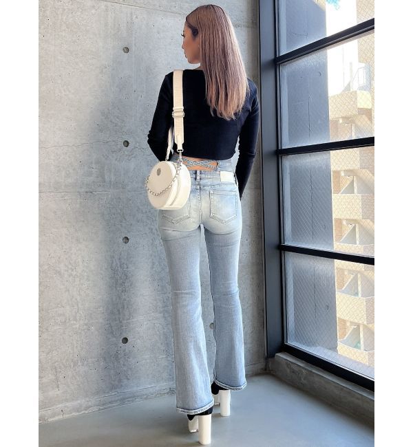 GYDA「round GYロゴプリントラウンドヘムロンT」|Tシャツ・カットソー|