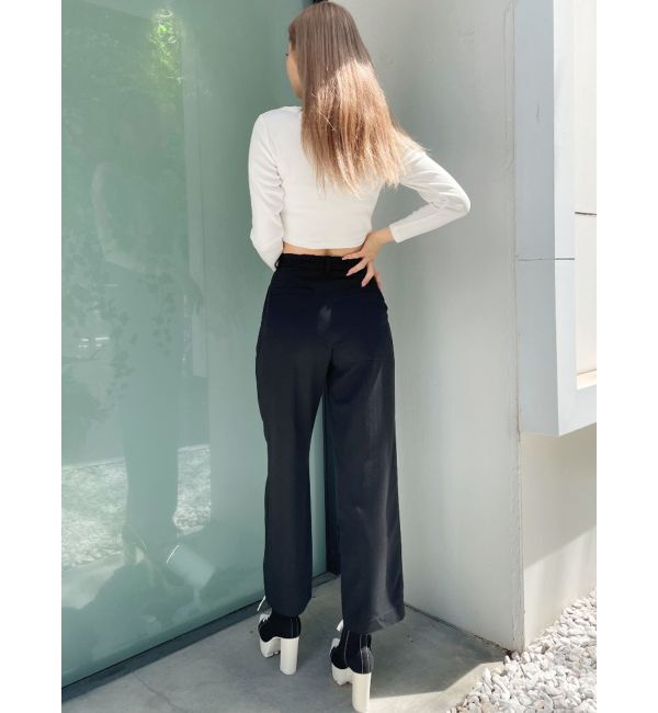 GYDA「round GYロゴプリントラウンドヘムロンT」|Tシャツ・カットソー|