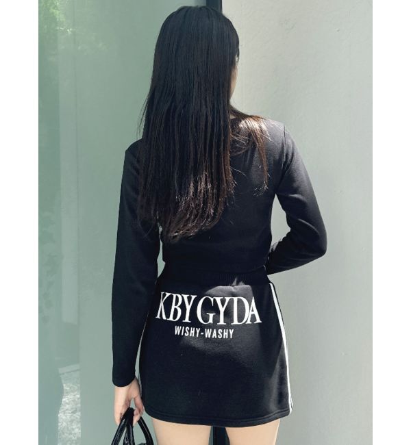 GYDA「round GYロゴプリントラウンドヘムロンT」|Tシャツ・カットソー|