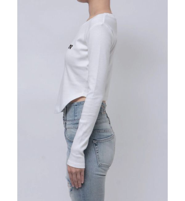 GYDA「round GYロゴプリントラウンドヘムロンT」|Tシャツ・カットソー|