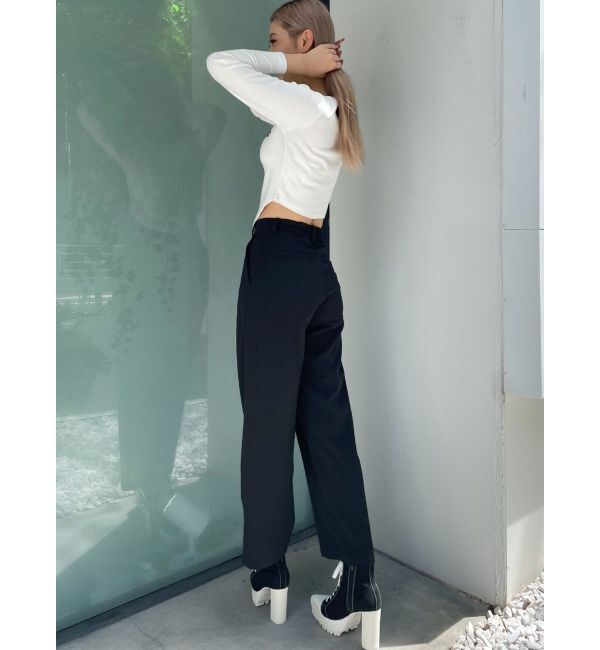 GYDA「round GYロゴプリントラウンドヘムロンT」|Tシャツ・カットソー|