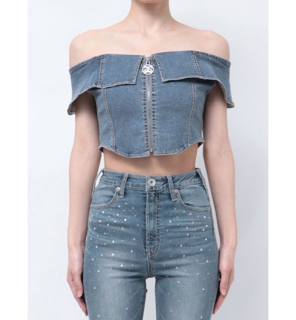 GYDA「【せいせいコラボ】GSストーンスライダーオフショルトップス」|Tシャツ・カットソー|