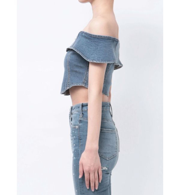 GYDA「【せいせいコラボ】GSストーンスライダーオフショルトップス」|Tシャツ・カットソー|