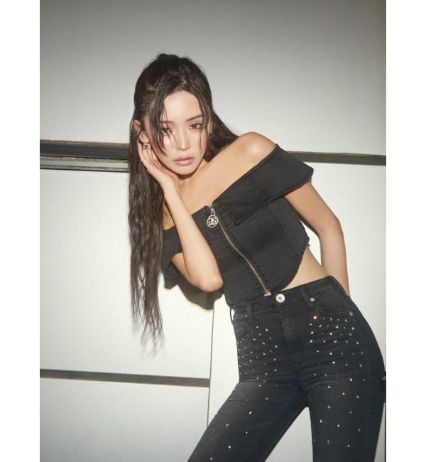 GYDA「【せいせいコラボ】GSストーンスライダーオフショルトップス」|Tシャツ・カットソー|