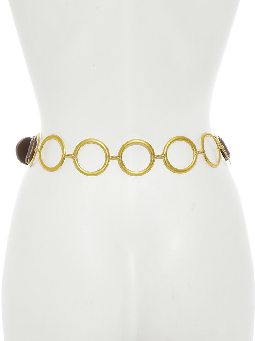 Mila Owen「スクエアバックルチェーンベルト」|ベルト|