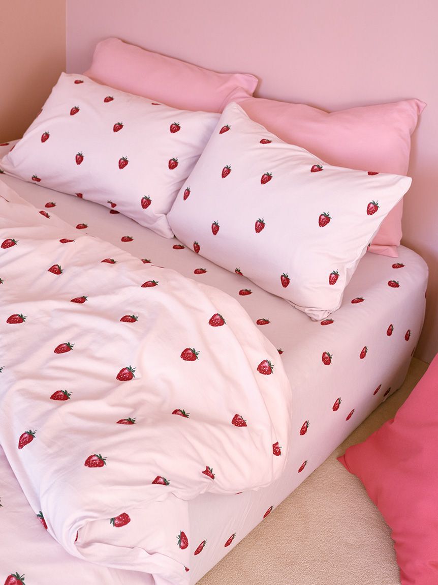 gelato pique Sleep「【Sleep】ストロベリー柄BOXシーツ（ダブル）」|その他|