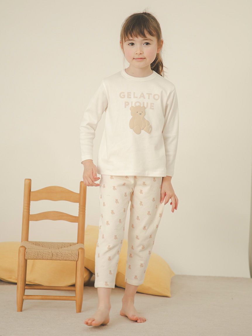 gelato pique kids&baby「【KIDS】ぬいぐるみ柄ロングパンツ」|ルームウェア|