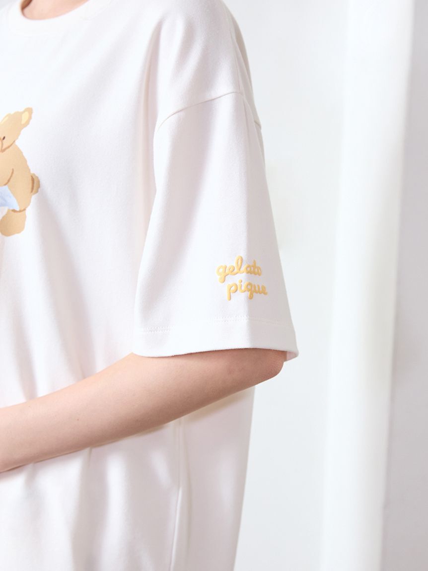 gelato pique「はちみつベア柄ワンポイントTシャツ」|ルームウェア|