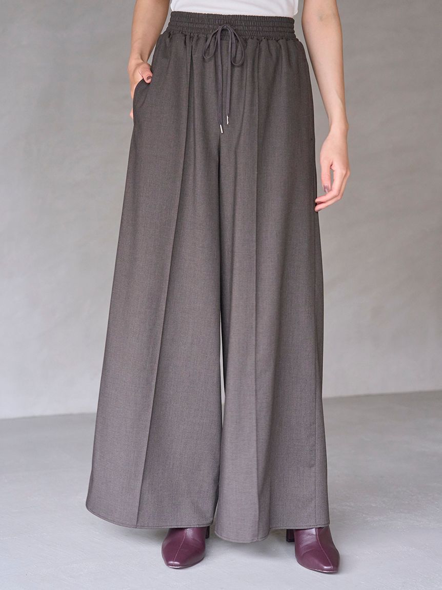 SNIDEL「バリエーションワイドパンツ」|チノ|