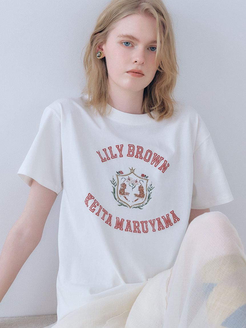 LILY BROWN「【LILY BROWN&times;KEITA MARUYAMA】バリエーショングラフィックTシャツ」|Tシャツ・カットソー|WHT