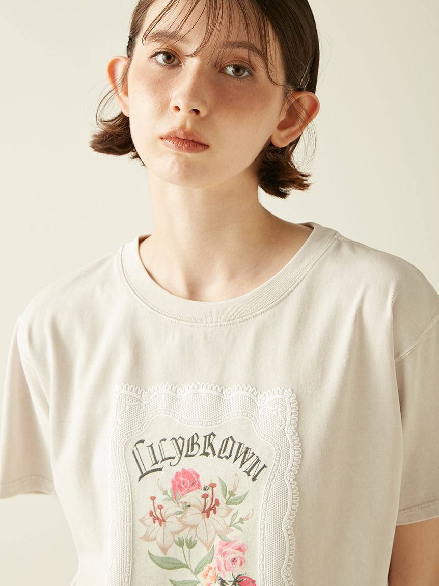 LILY BROWN「【LILY BROWN&times;KEITA MARUYAMA】バリエーショングラフィックTシャツ」|Tシャツ・カットソー|