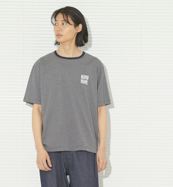 MACKINTOSH PHILOSOPHY「GREY LABEL SHARP LOGO ボーダー半袖T」|Tシャツ・カットソー|