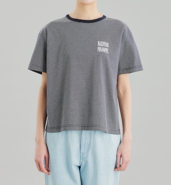 MACKINTOSH PHILOSOPHY「GREY LABEL SHARP LOGO ボーダー半袖T」|Tシャツ・カットソー|