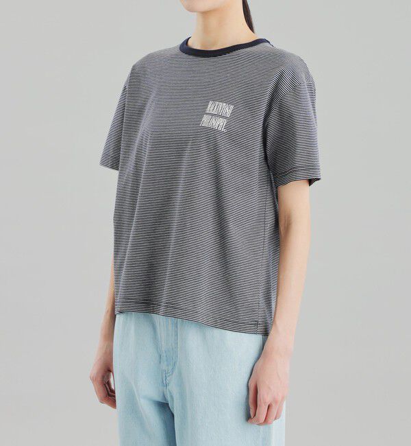 MACKINTOSH PHILOSOPHY「GREY LABEL SHARP LOGO ボーダー半袖T」|Tシャツ・カットソー|