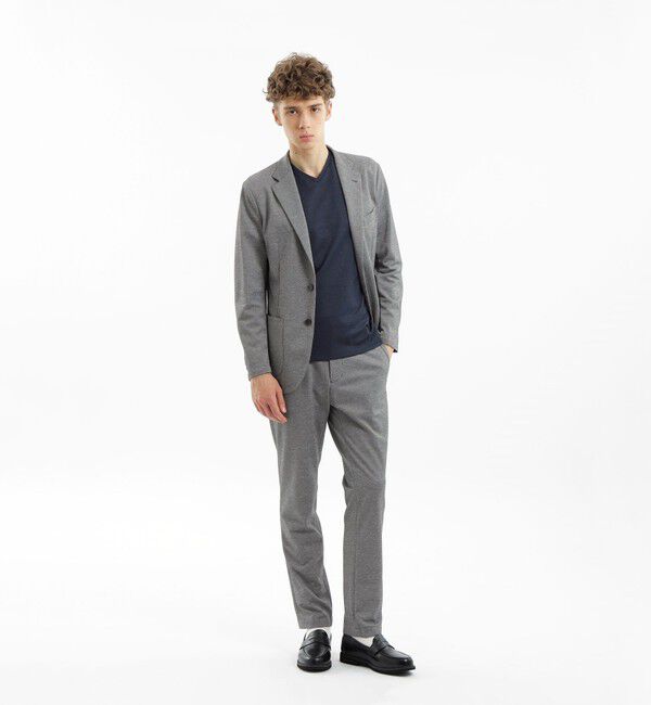 MACKINTOSH PHILOSOPHY「テーラードジャージー ジャケット 麻混サーフニット」|テーラードジャケット|