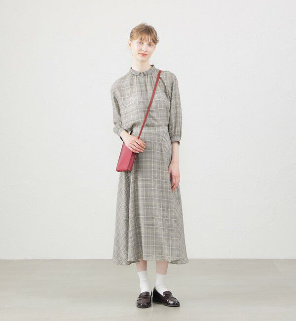 MACKINTOSH PHILOSOPHY「ロールカラービエラチェックブラウス」|シャツ・ブラウス|