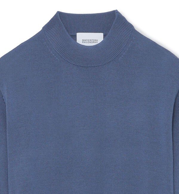 MACKINTOSH PHILOSOPHY「【WEB&一部店舗限定】ウール/アクリル天竺 モックネックプルオーバーニット」|ニット・セーター|