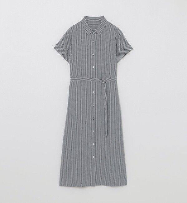 MACKINTOSH PHILOSOPHY「サッカーシャツワンピース」|ワンピース|ネイビー&times;白ギンガム