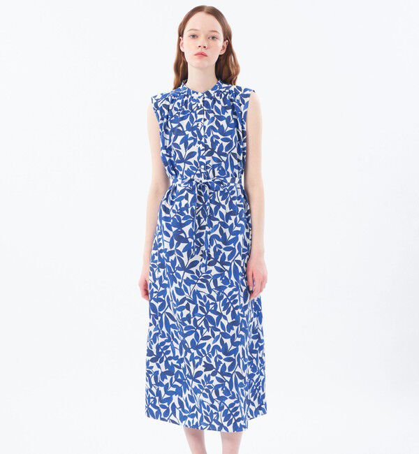 MACKINTOSH PHILOSOPHY「リーフプリントワンピース」|ワンピース|ブルー