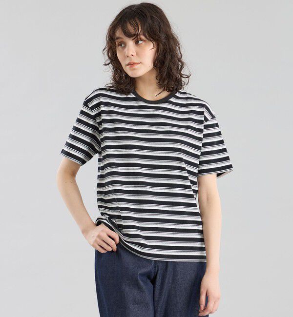 MACKINTOSH PHILOSOPHY「GREY LABEL マルチボーダーカットソー」|Tシャツ・カットソー|ブラック