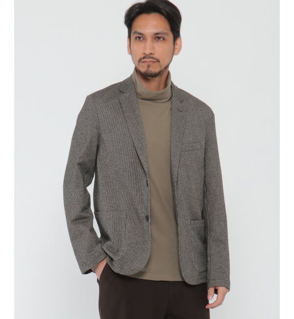 ikka「キモウジャガードテーラード」|カーディガン|ブラウン