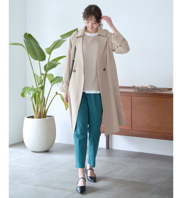 ikka「BeasyStretch テーパードパンツ」|スラックス|