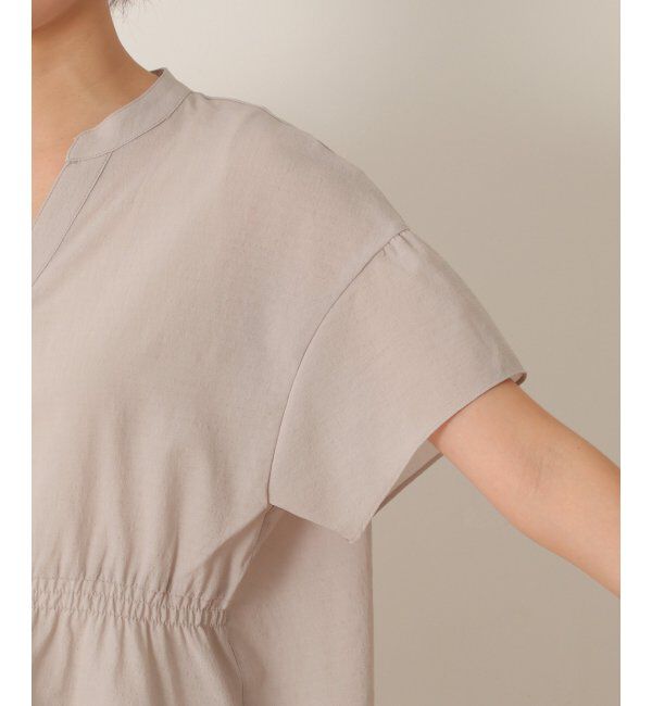 ikka「ウエストギャザー2WAYブラウス」|シャツ・ブラウス|