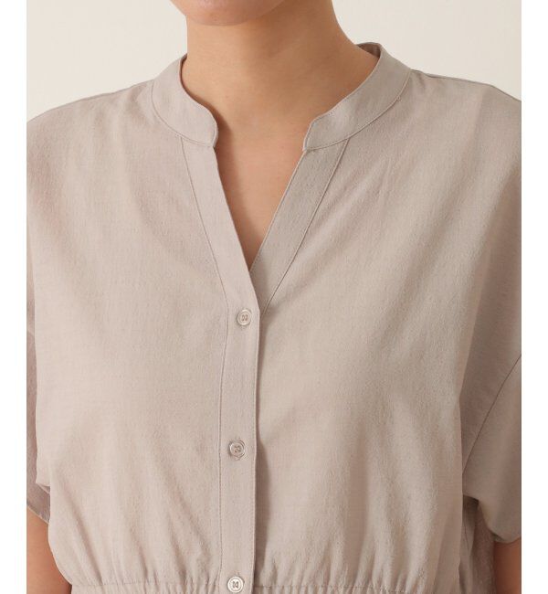 ikka「ウエストギャザー2WAYブラウス」|シャツ・ブラウス|