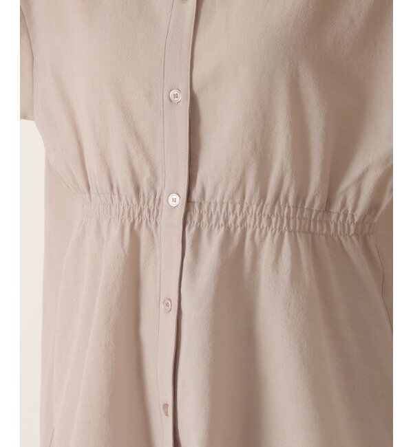 ikka「ウエストギャザー2WAYブラウス」|シャツ・ブラウス|