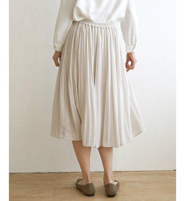 IKKA LOUNGE「シフォンプリーツスカート」|スカート|