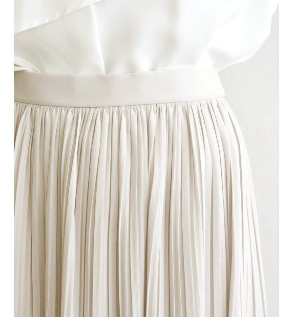 IKKA LOUNGE「シフォンプリーツスカート」|スカート|